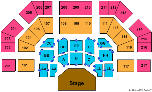 House Of Hope Seating Chart