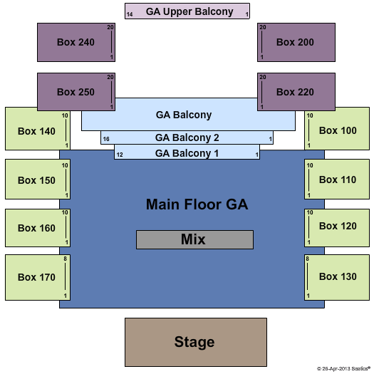 House Of Blues Seating Chart