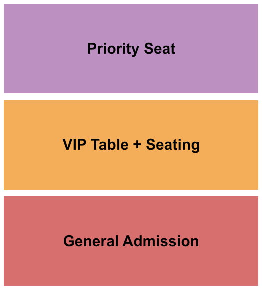 House of Independents Seating Chart: GA/VIP Table/Priority Seat