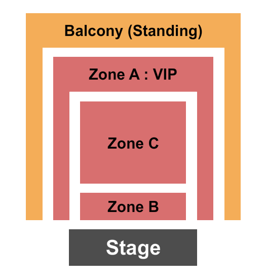 House of Independents Seating Chart: The Jazz Room - Zones
