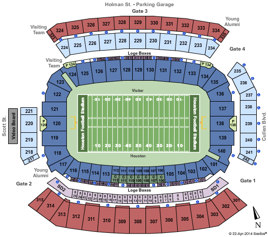 Houston Cougars tickets college/football - C-USA UH Football tickets