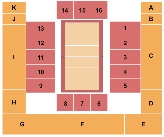 Howard Mccasland Field House Seating Chart: Volleyball