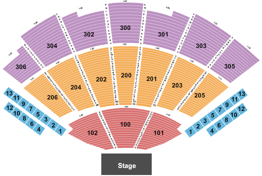 The Theater At Madison Square Garden Seating Chart: End Stage