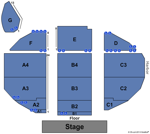 Humphreys By The Bay Seating Chart