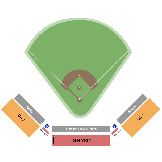 Huntersville Athletic Park Seating Chart: Baseball