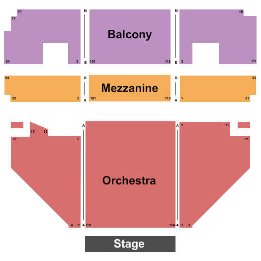 Huntington Theatre at Huntington Avenue Theatre Seating Chart: Tea at 5