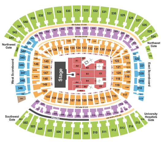 Huntington Bank Field Seating Chart: Foo Fighters