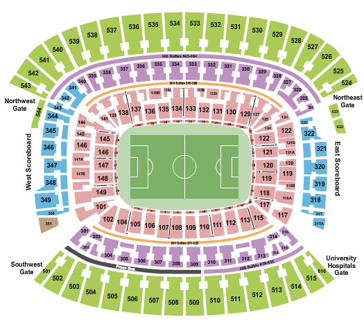 Huntington Bank Field Seating Chart: Soccer 3
