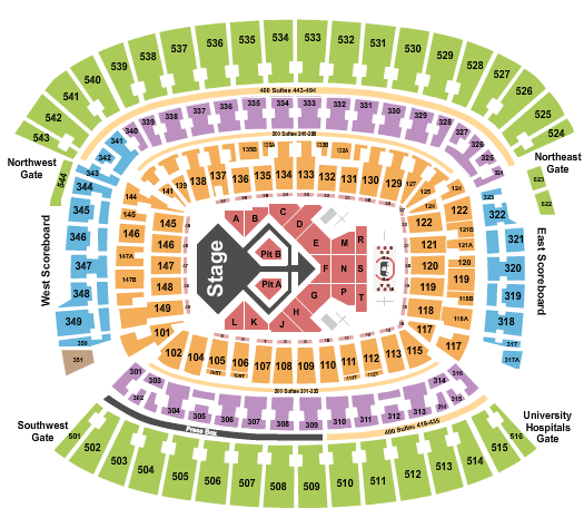 Huntington Bank Field Seating Chart: Usher