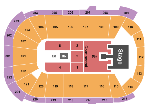 Huntington Center Seating Chart: Bailey Zimmerman
