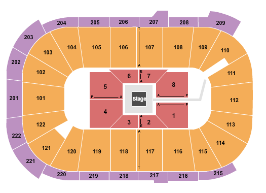 Huntington Center Seating Chart: Boxing 3