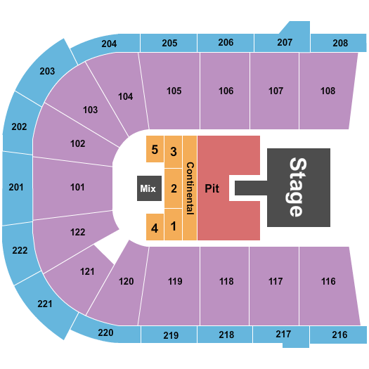 Huntington Center Seating Chart: Brantley Gilbert
