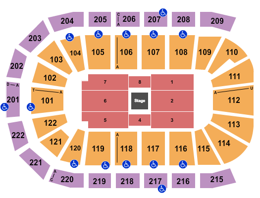 Huntington Center Seating Chart: Center Stage