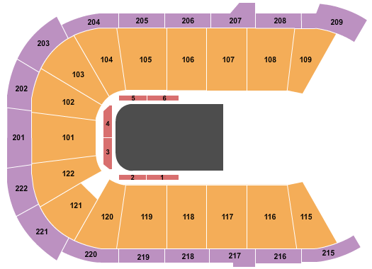 Huntington Center Seating Chart: Cirque - Crystal