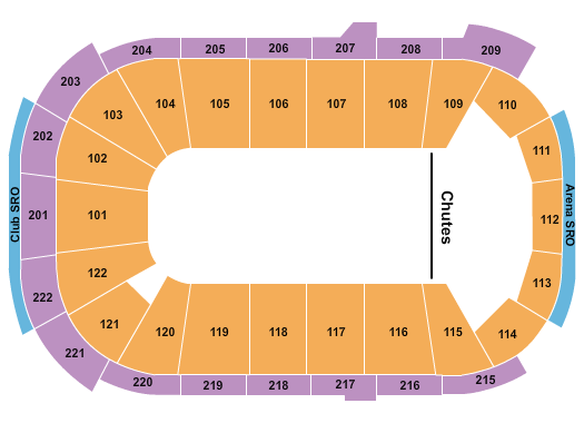 Huntington Center Seating Chart: Rodeo 2