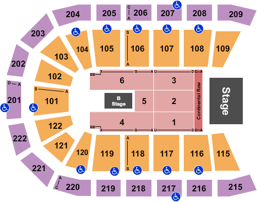 Huntington Center Seating Chart: Sugarland