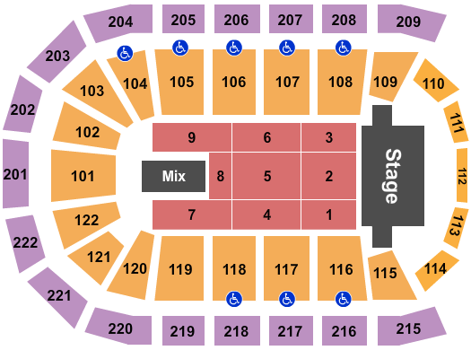 Huntington Center Seating Chart: TSO 2023