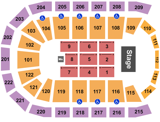 Huntington Center Seating Chart: Comedy