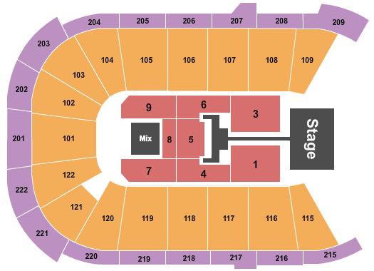 Huntington Center Seating Chart: TobyMac