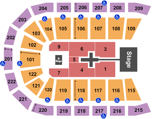 Huntington Center Seating Chart: TobyMac