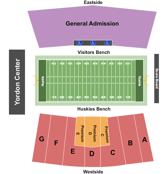 Huskie Stadium Seating Chart