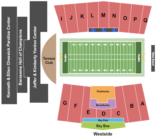 Huskie Stadium - IL Map