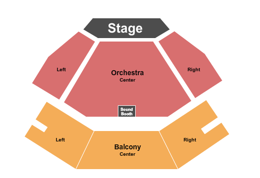 Hutchins Concert Hall At Collins Center for the Arts Seating Chart: End Stage