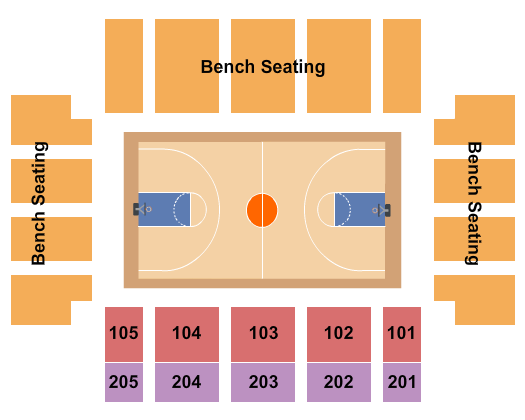 Hyland Performance Arena Seating Chart: Basketball