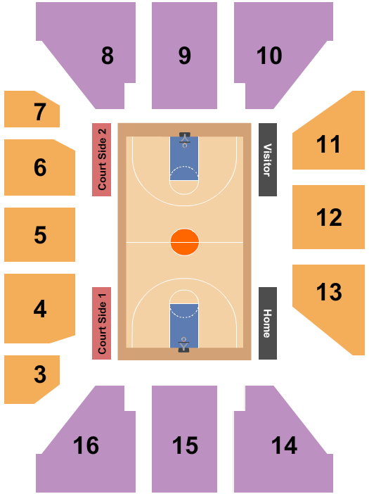 Hynes Athletics Center Seating Chart: Basketball-2