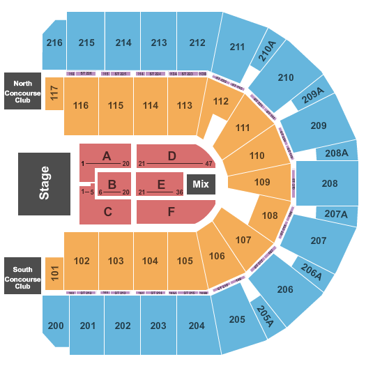 Vibrant Arena at The MARK Seating Chart