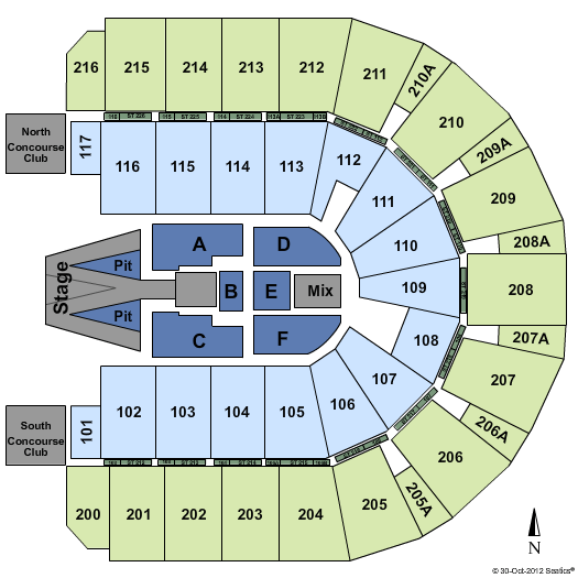 I Wireless Center Seating Chart