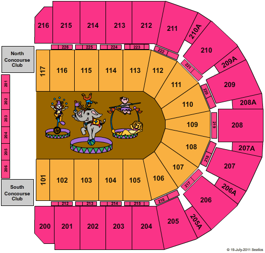I Wireless Center Seating Chart