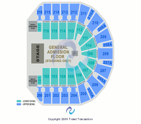 I Wireless Center Seating Chart