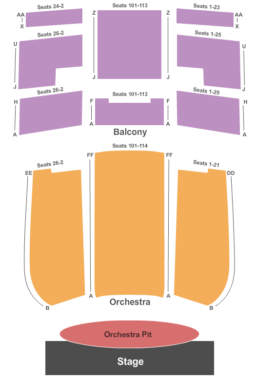 Kuss Auditorium Seating Chart