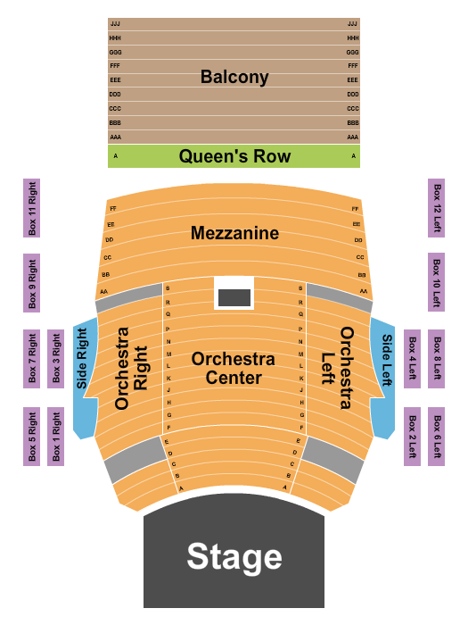 Immersive Media Performing Arts Center Seating Chart: Endstage 3