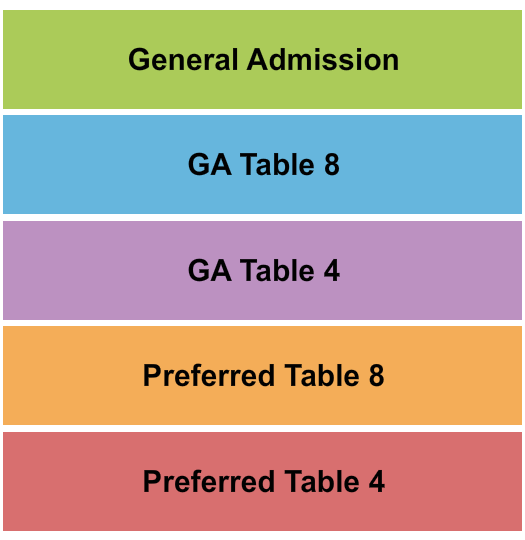 Improv Comedy Club - Arlington Seating Chart: GA & Preferred 3