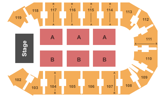 Independence Events Center Detailed Seating Chart