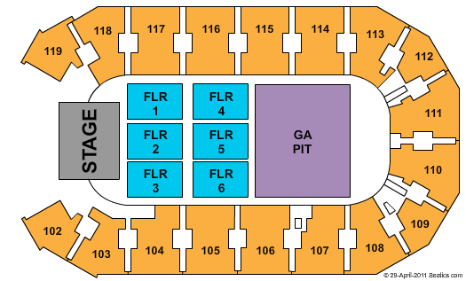 Independence Events Center Seating Chart