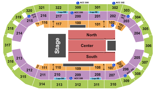 Corteva Coliseum Seating Chart: Endstage