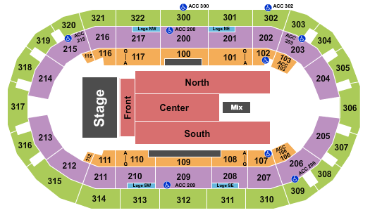 Corteva Coliseum Seating Chart: Fantasia
