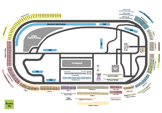 Indianapolis Motor Speedway Seating Chart: Indy Speedway - Detailed