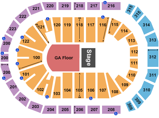 Crown Coliseum Seating Chart Shinedown