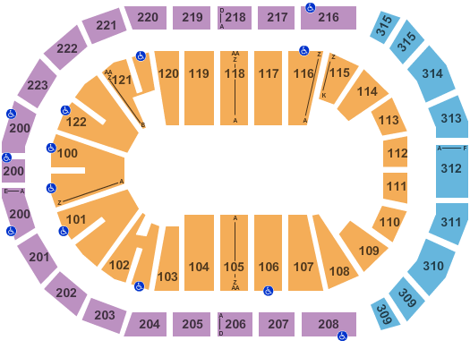 Gas South Arena Seating Chart: Open Floor