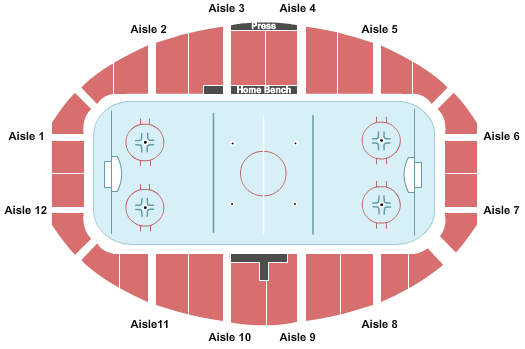 Ingalls Rink Seating Chart: Hockey