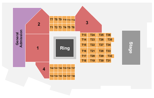 Inn Of The Mountain Gods Resort & Casino Seating Chart: Fight Night