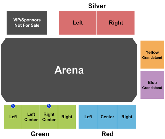 Interior Provincial Exhibition Seating Chart: Rodeo