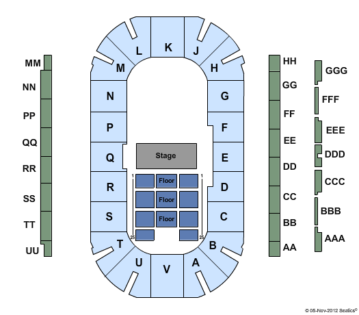 Interior Savings Centre Seating Chart