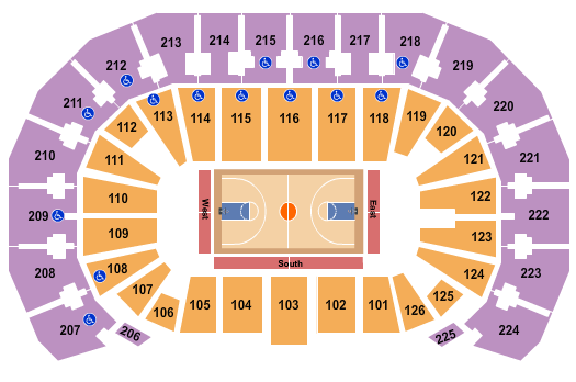 INTRUST Bank Arena Seating Chart: Basketball - Globetrotters