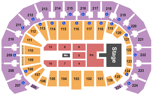 INTRUST Bank Arena Seating Chart: Creed