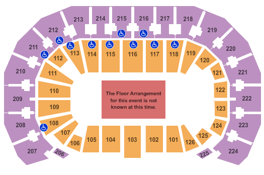 INTRUST Bank Arena Seating Chart: Generic Floor